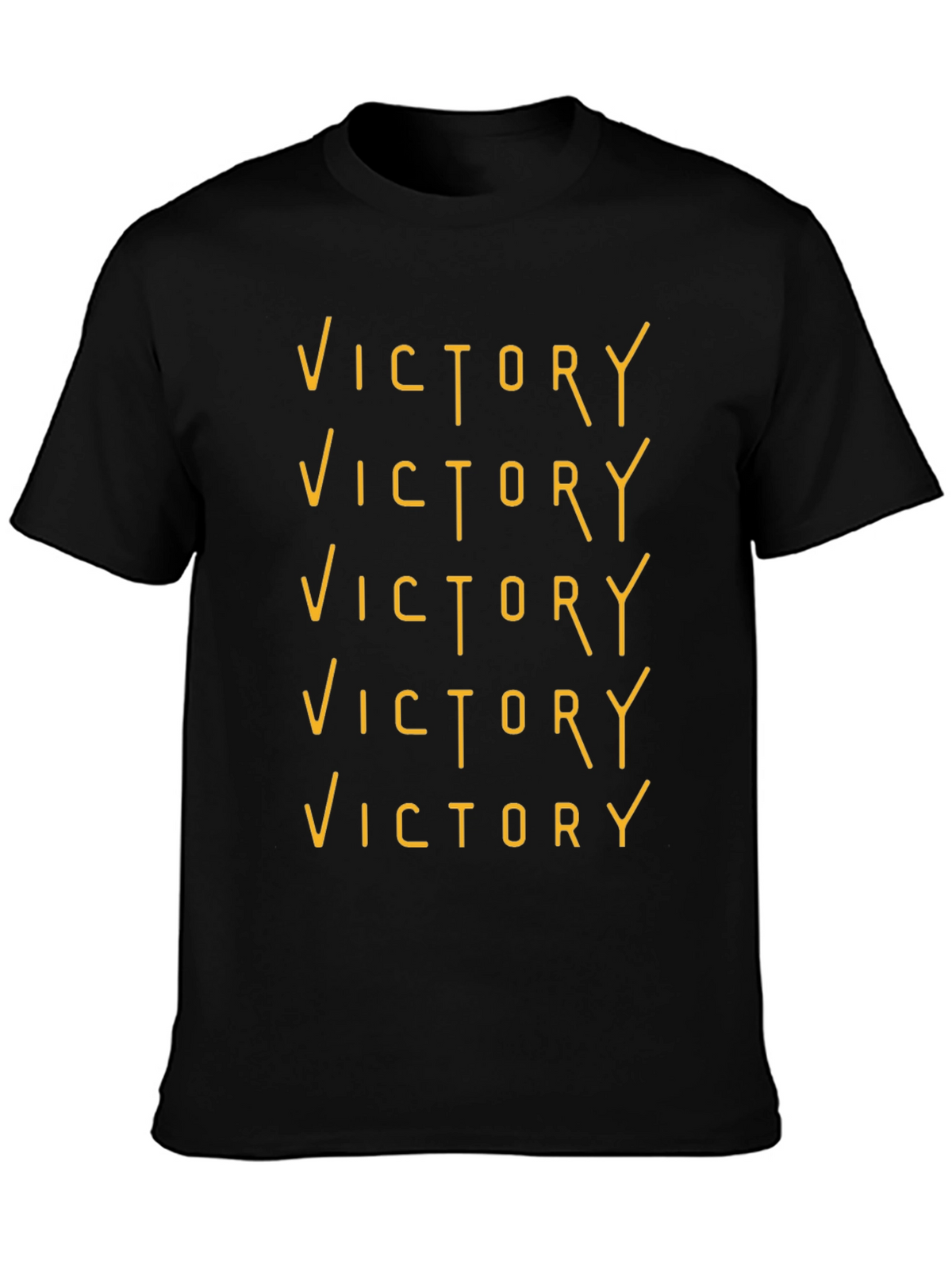 Victory Graphic Tee - Black Crew Neck T-Shirt