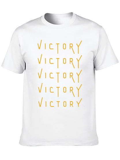 Victory Graphic Tee - Black Crew Neck T-Shirt
