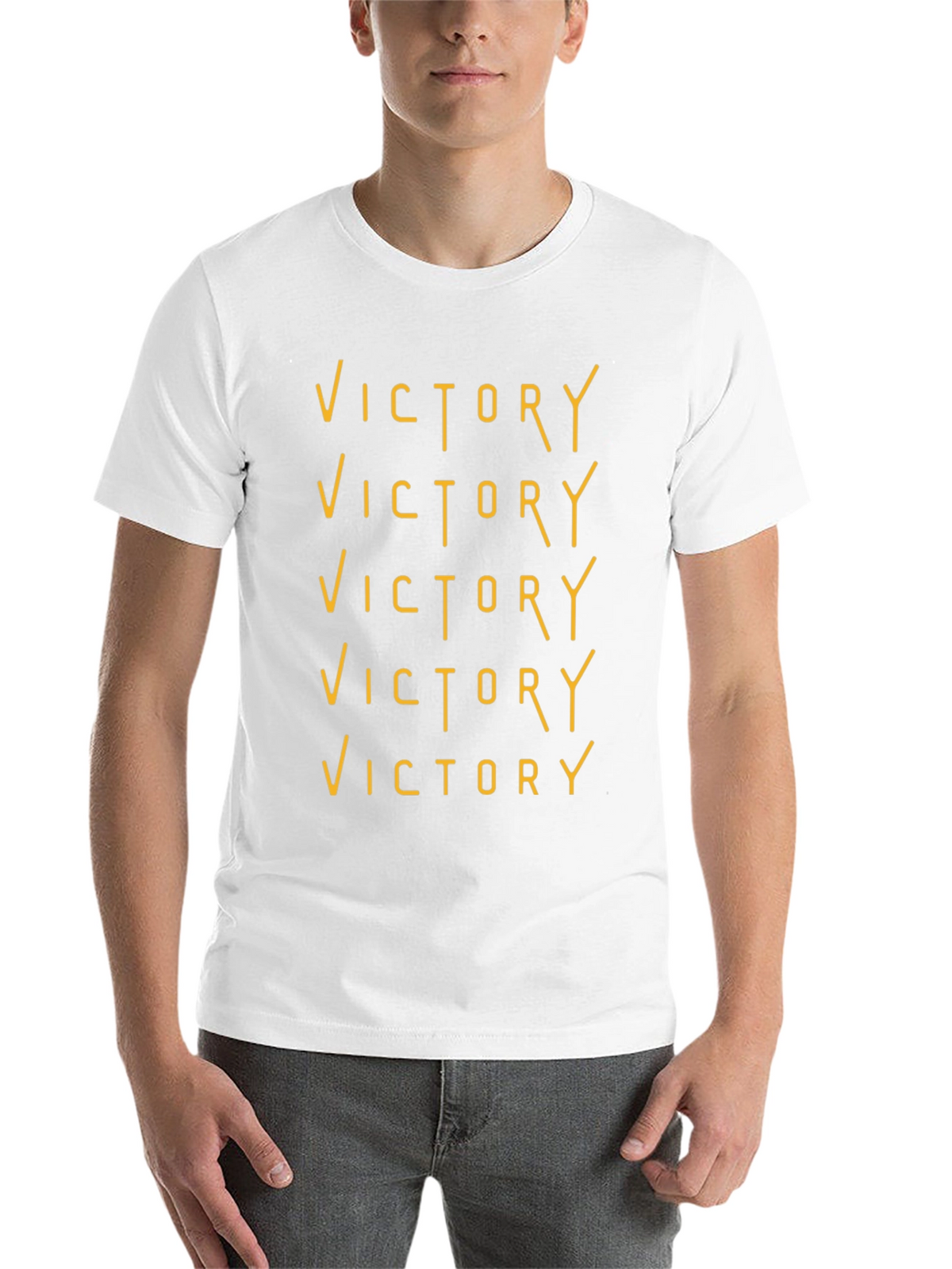 Victory Graphic Tee - Black Crew Neck T-Shirt