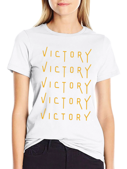 Victory Graphic Tee - Black Crew Neck T-Shirt