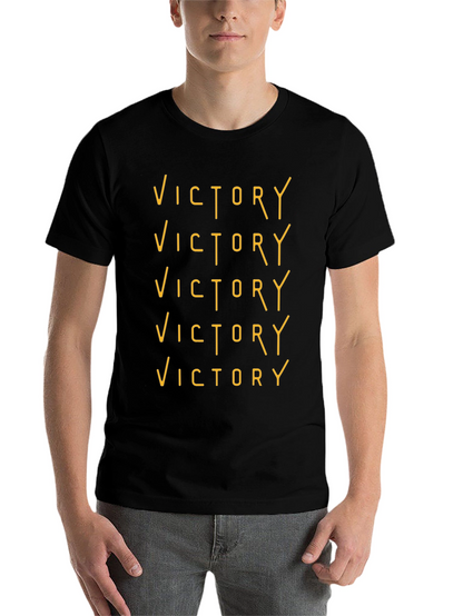 Victory Graphic Tee - Black Crew Neck T-Shirt