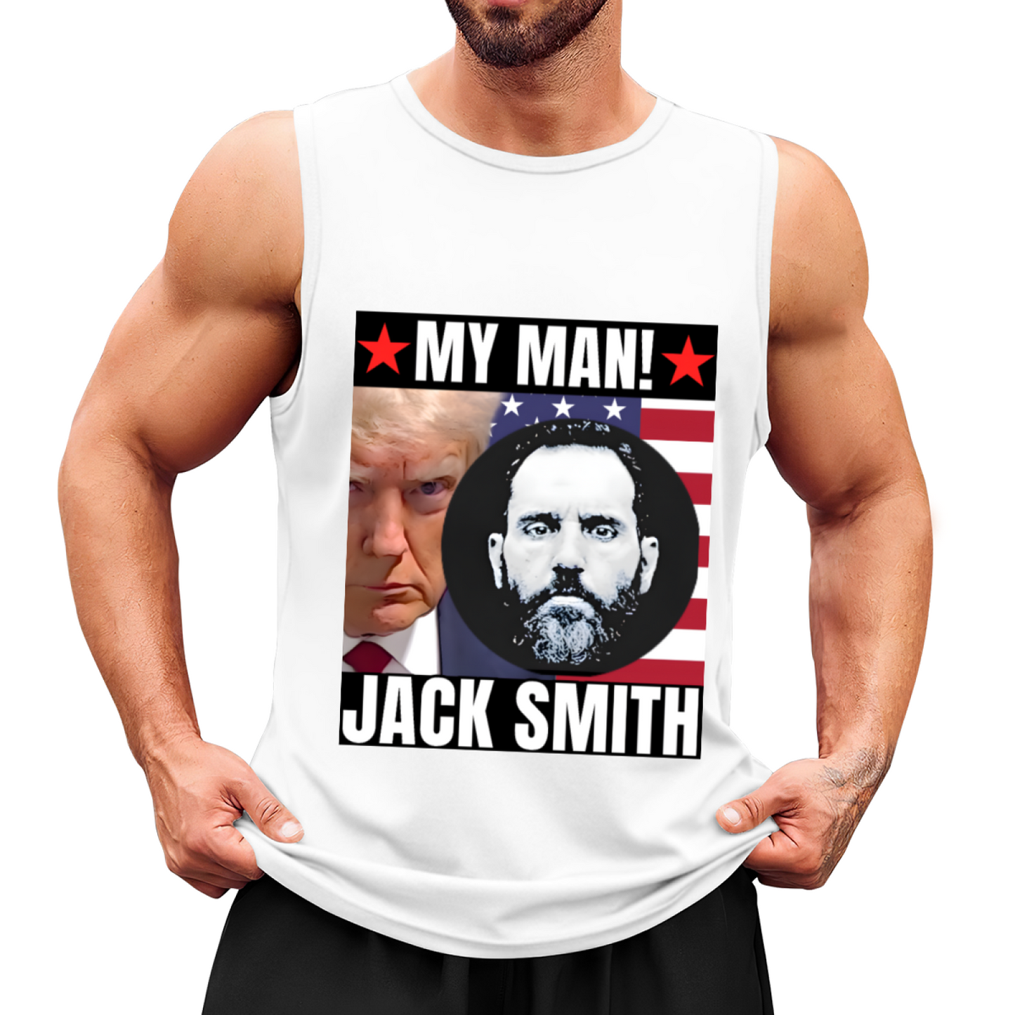 My Man Jack Smith Political Graphic Statement Tank Top