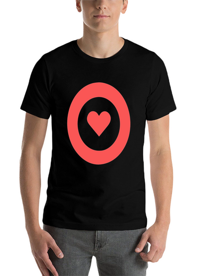 Heart Target T-Shirt - Love On Point