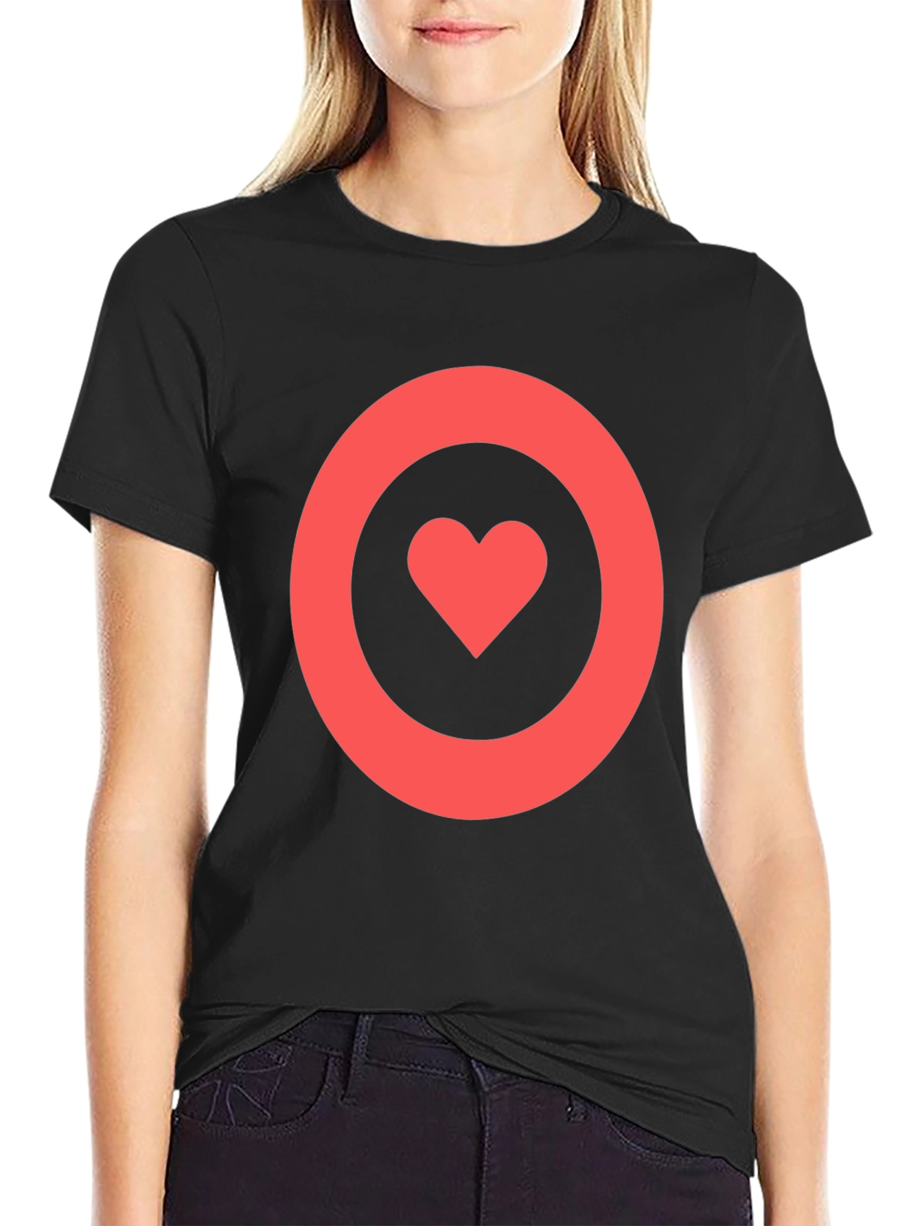 Heart Target T-Shirt - Love On Point