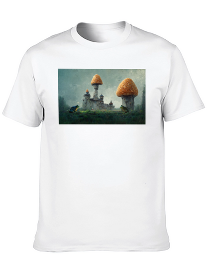 Mushroom Castle Black T-Shirt