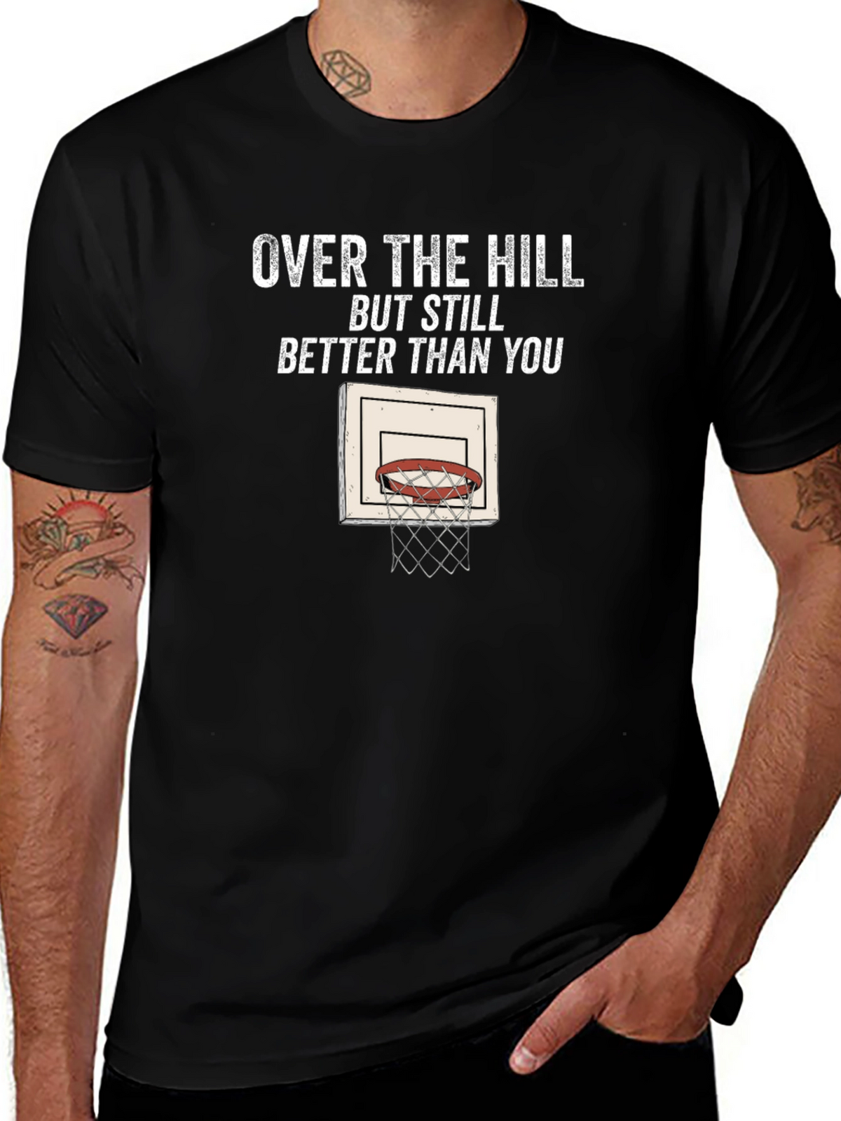 Over The Hill Basketball T-Shirt