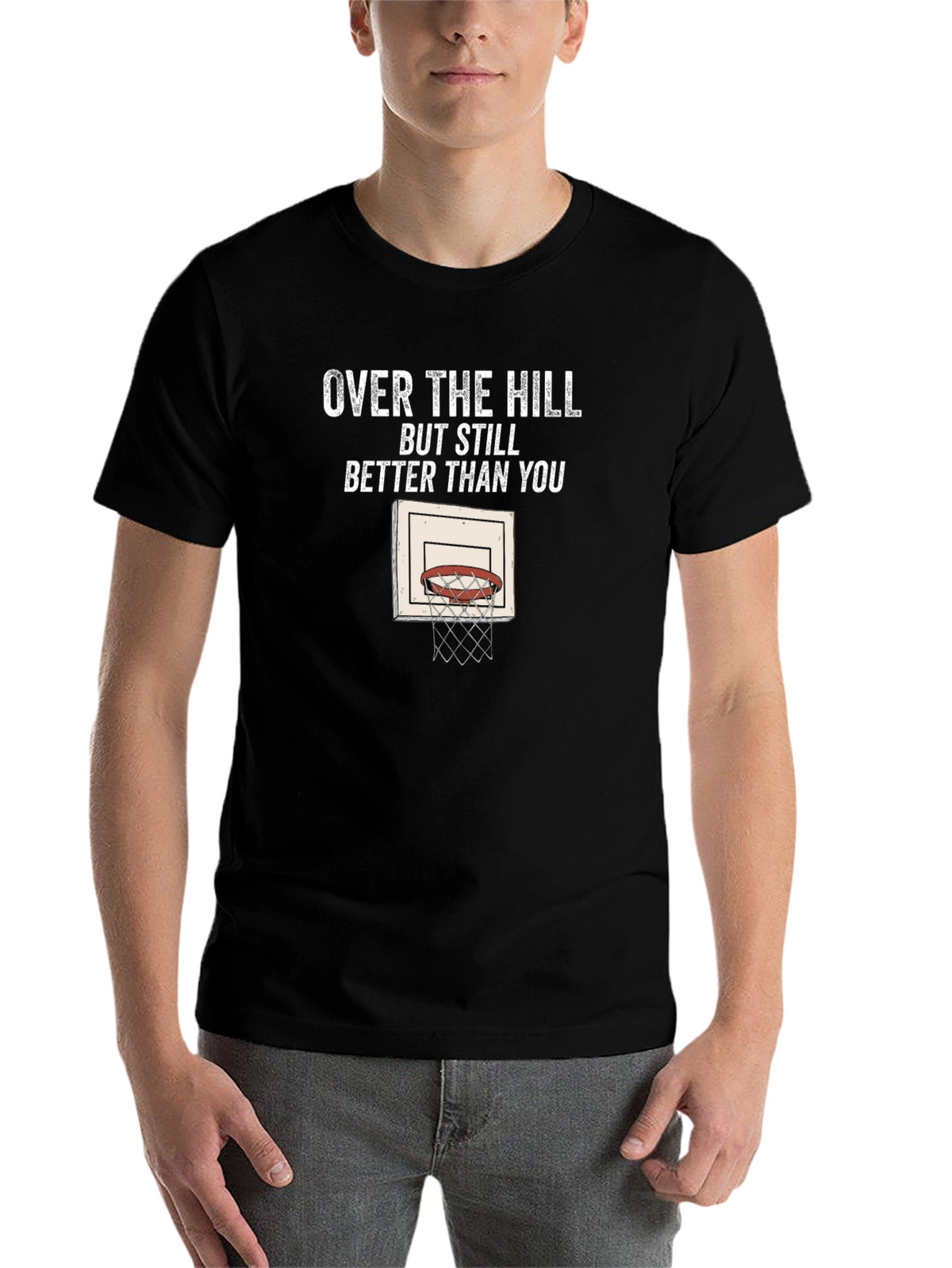 Over The Hill Basketball T-Shirt