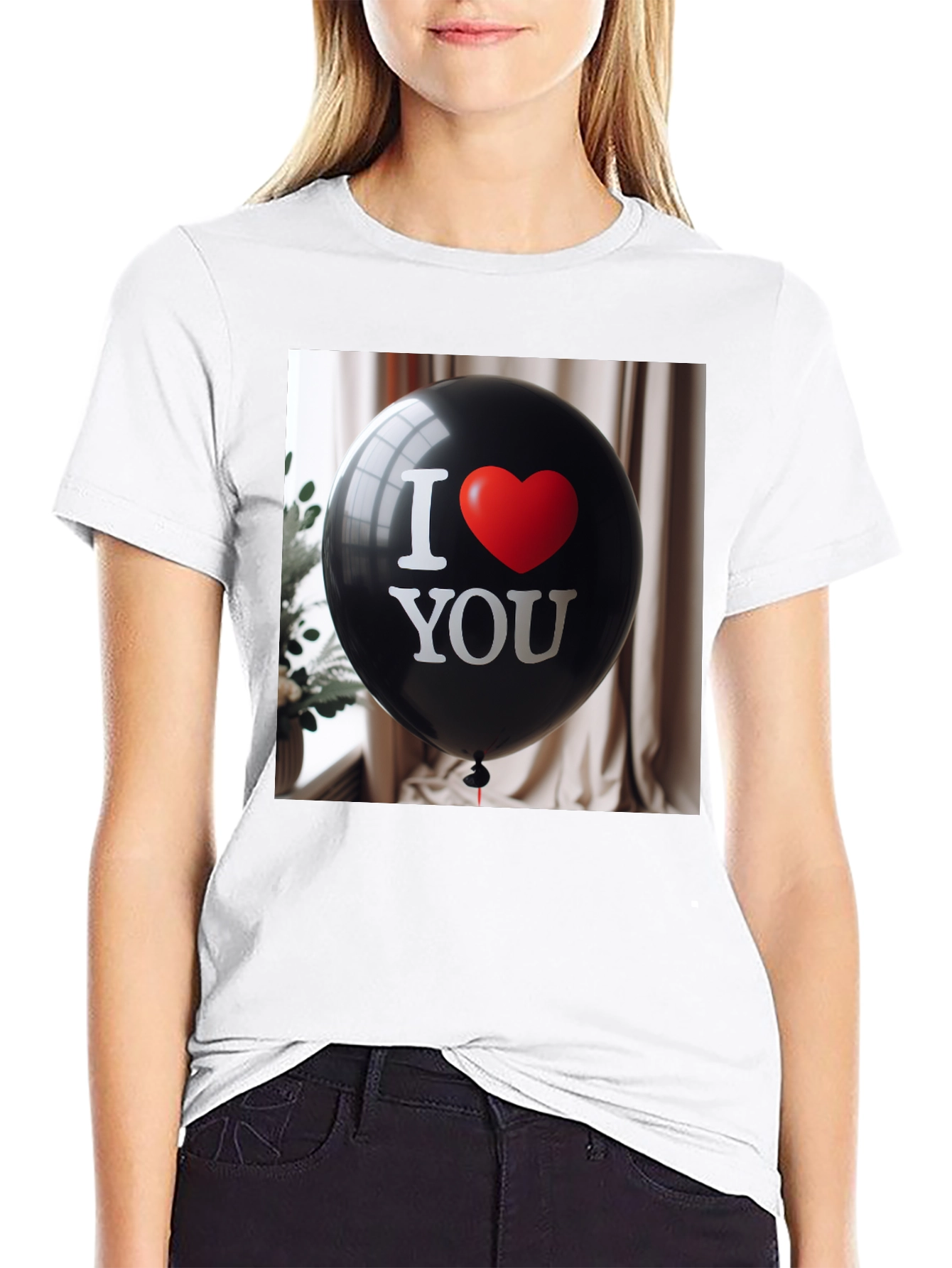 I Love You Balloon Graphic T-Shirt