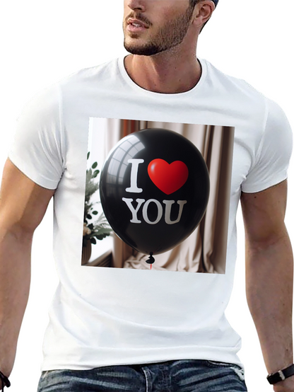 I Love You Balloon Graphic T-Shirt