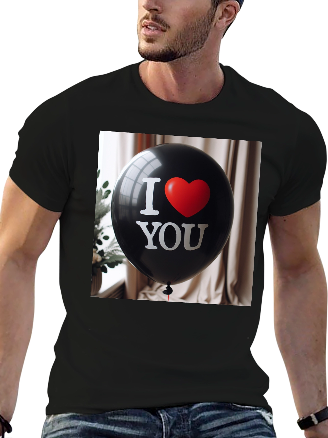 I Love You Balloon Graphic T-Shirt