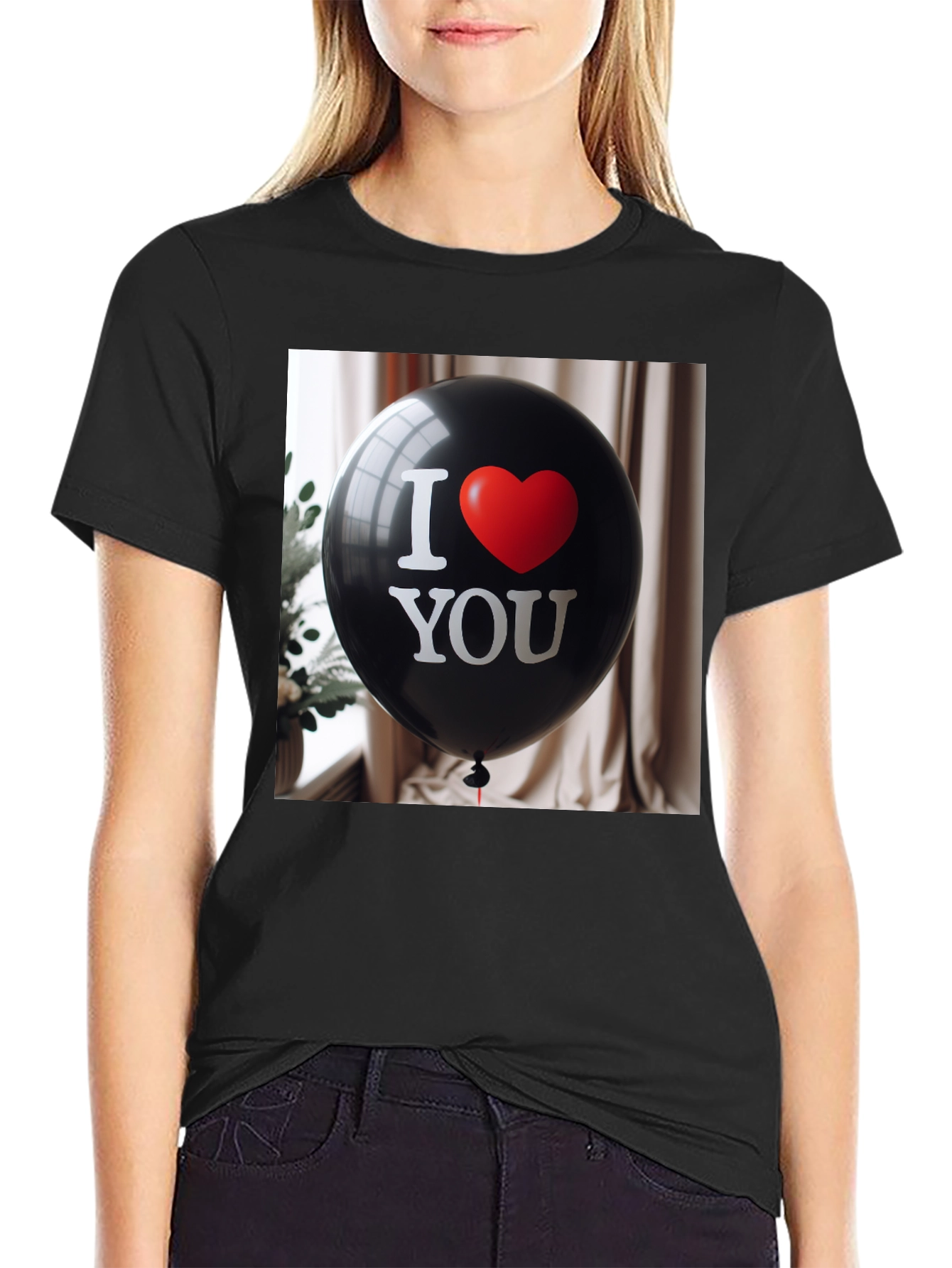 I Love You Balloon Graphic T-Shirt