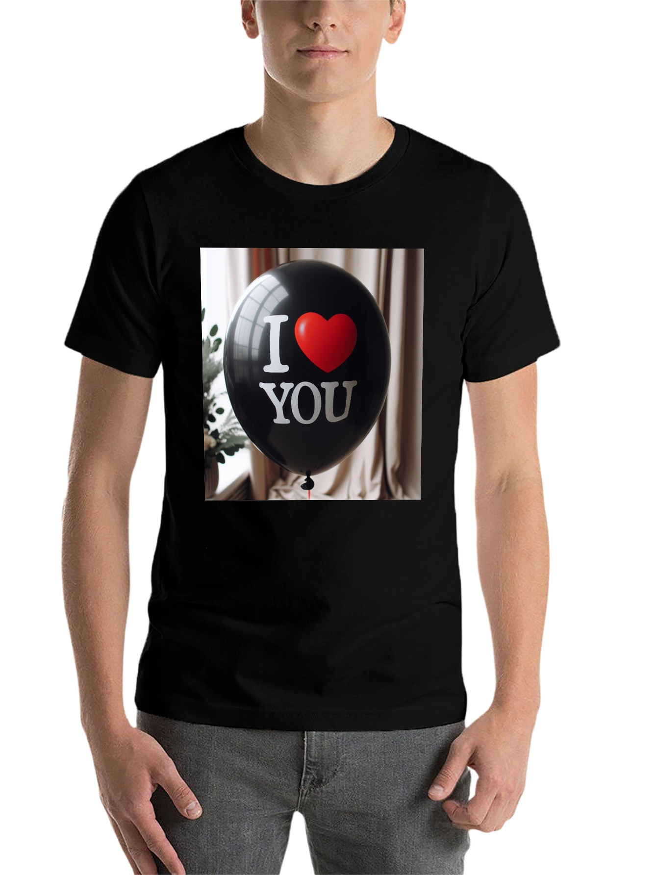 I Love You Balloon Graphic T-Shirt