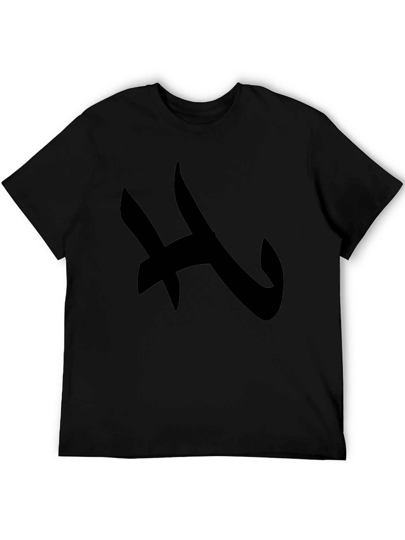 Abstract Black Graphic T-Shirt