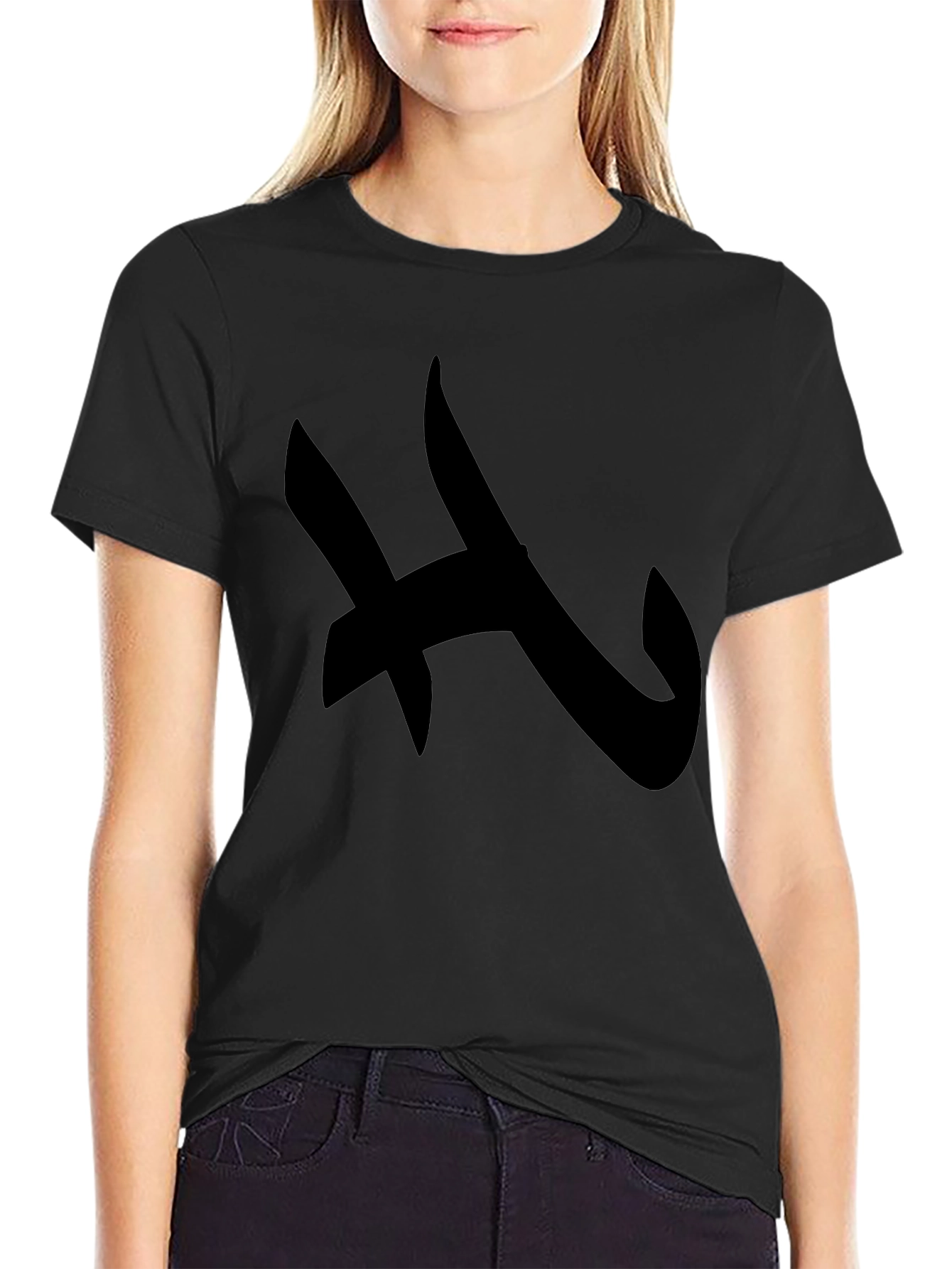 Abstract Black Graphic T-Shirt