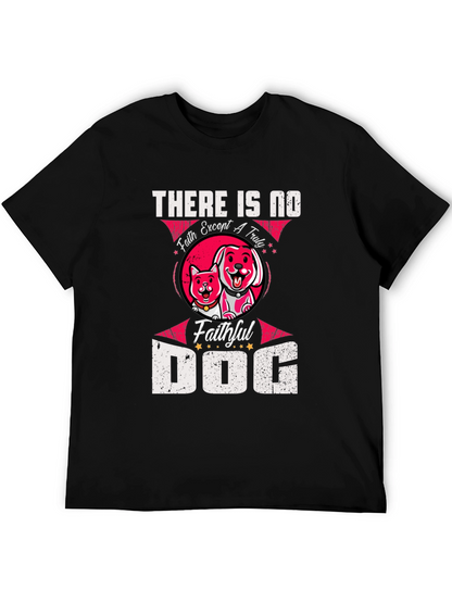 Faithful Dog Graphic T-Shirt - Unisex Black Tee
