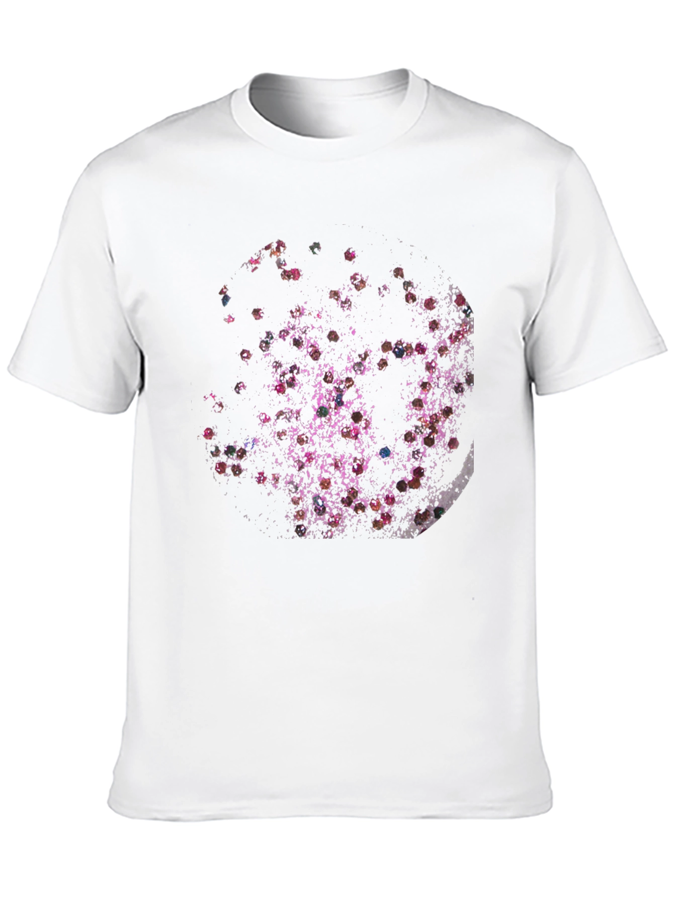 Abstract Floral Moon Black T-Shirt