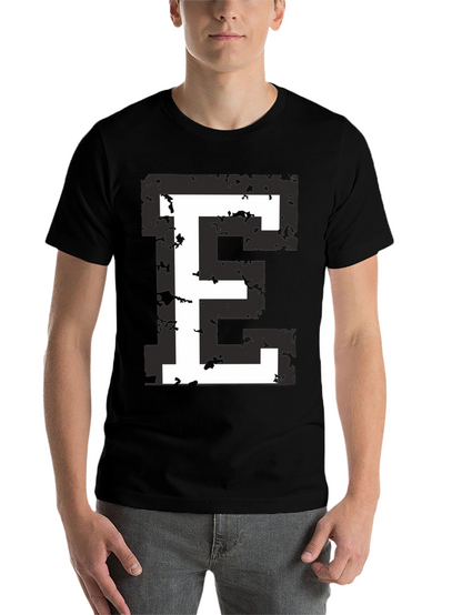 Retro E Graphic Tee - Black T-Shirt