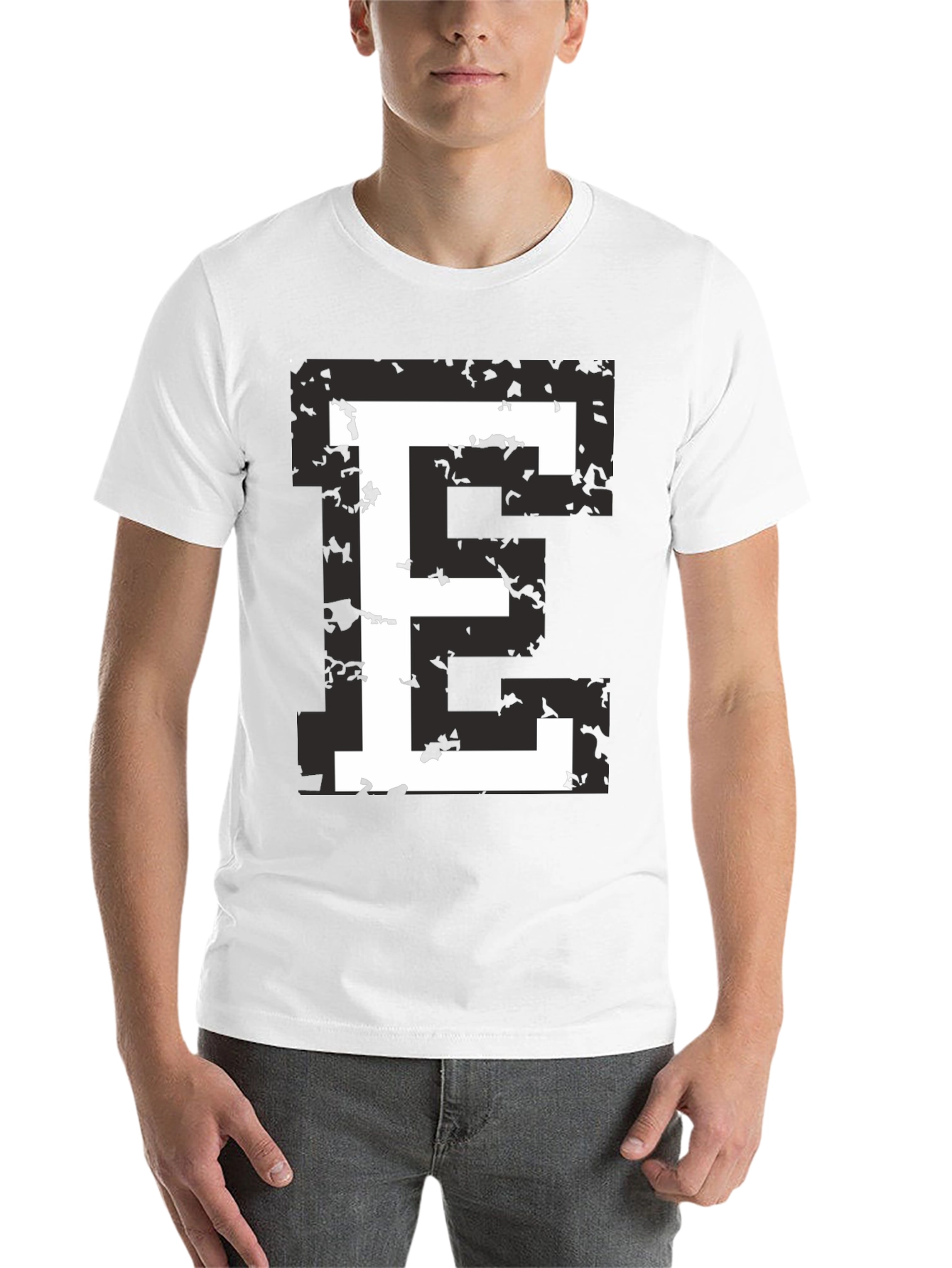 Retro E Graphic Tee - Black T-Shirt
