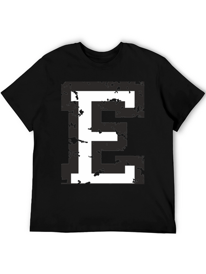 Retro E Graphic Tee - Black T-Shirt