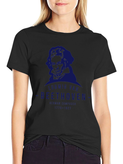 Ludwig van Beethoven Graphic Tee - Black