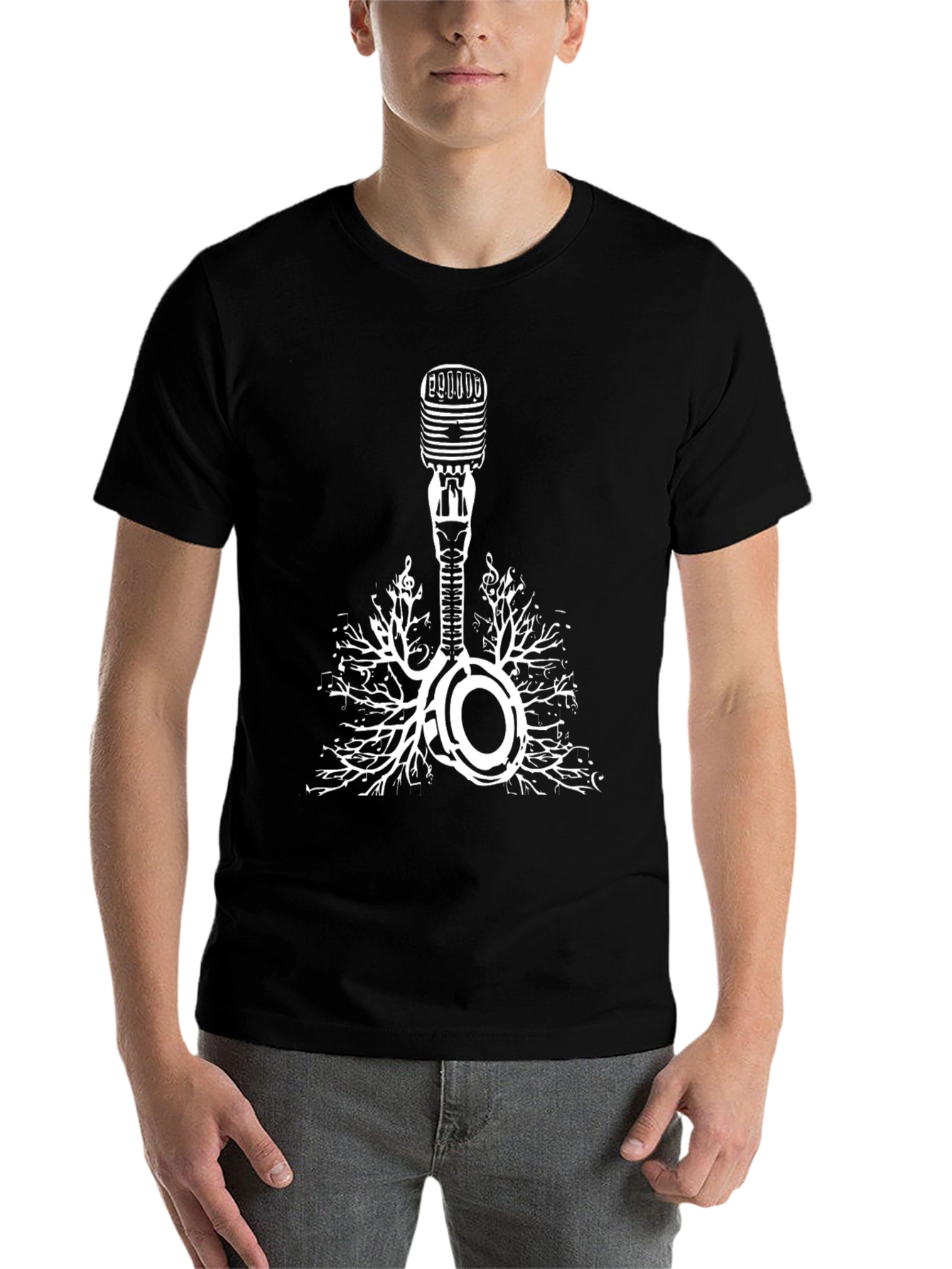 Music Roots Microphone Graphic Tee