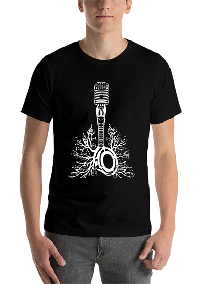 Music Roots Microphone Graphic Tee