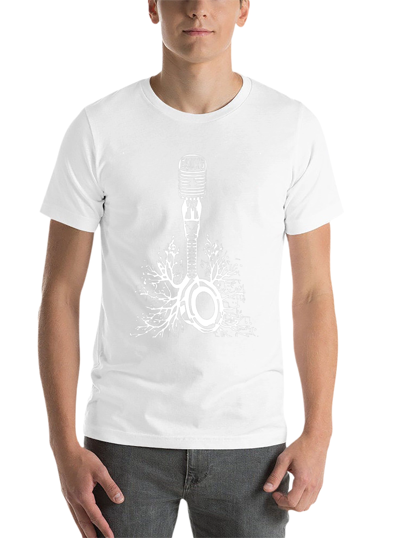 Music Roots Microphone Graphic Tee