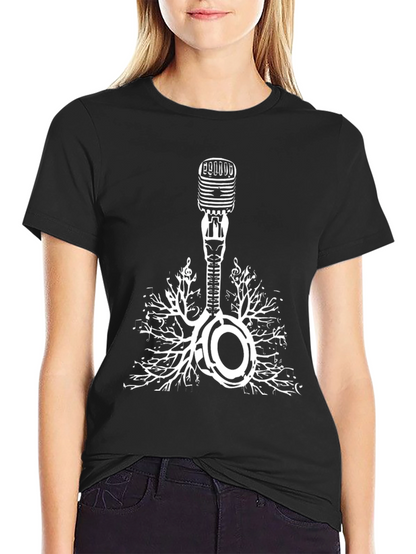 Music Roots Microphone Graphic Tee