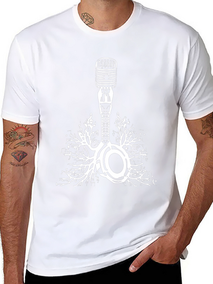 Music Roots Microphone Graphic Tee
