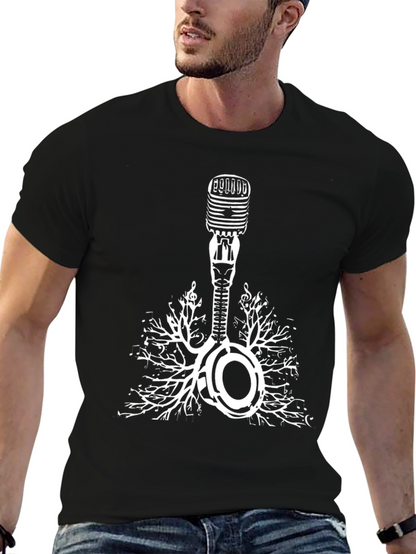 Music Roots Microphone Graphic Tee
