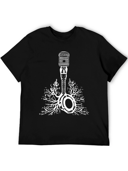 Music Roots Microphone Graphic Tee