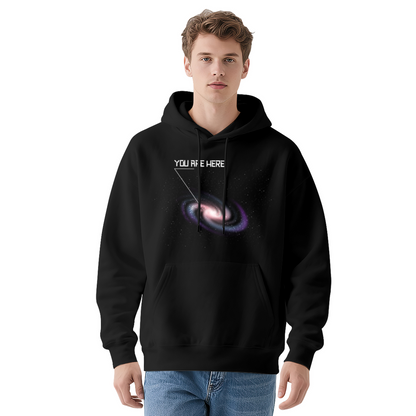 Galaxy Space Nebula Graphic Hoodie, Comfort Loose Fit