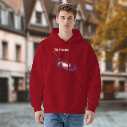 Galaxy Space Nebula Graphic Hoodie, Comfort Loose Fit