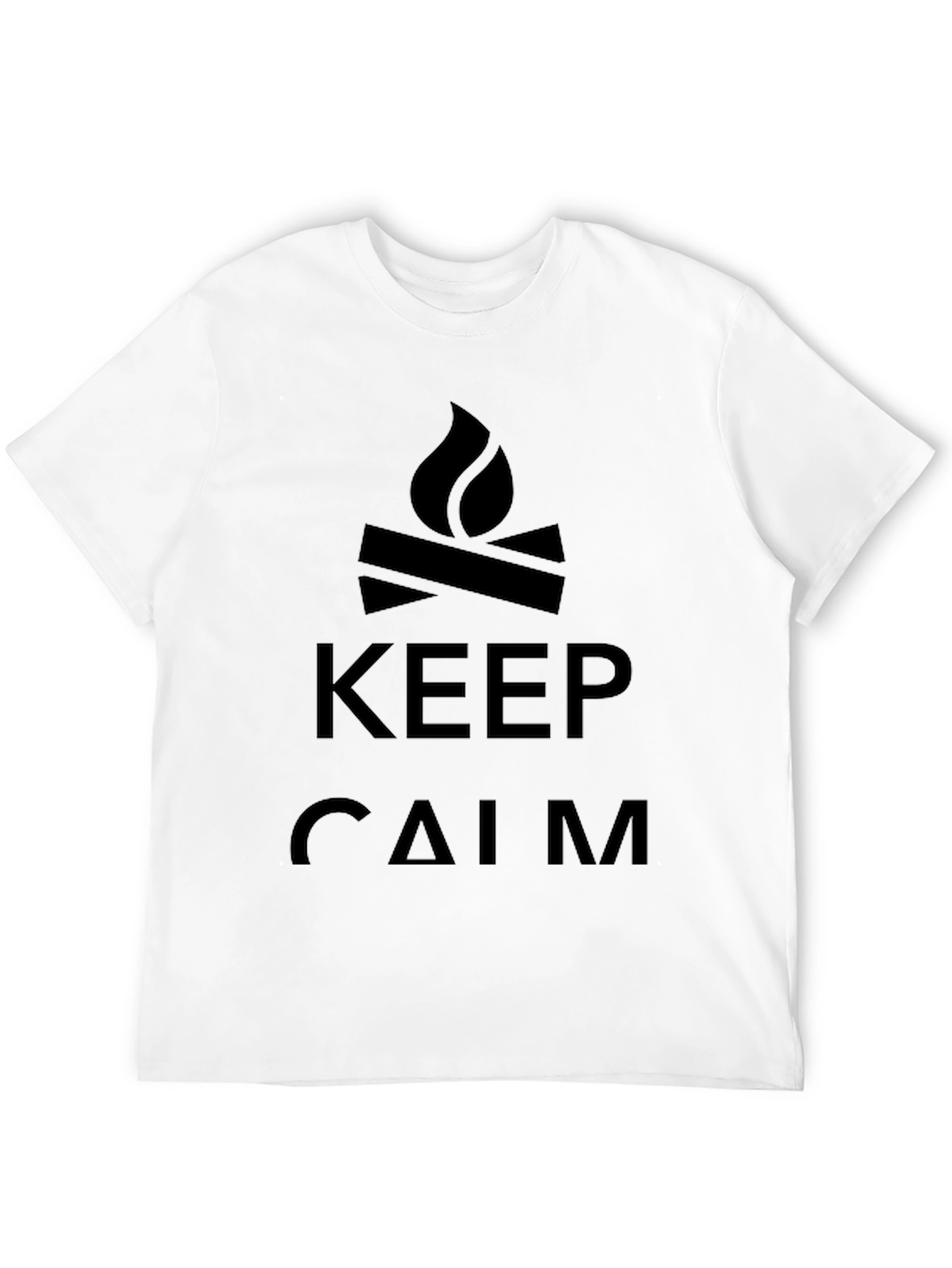 Keep Calm Camping T-Shirt - Black Graphic Tee