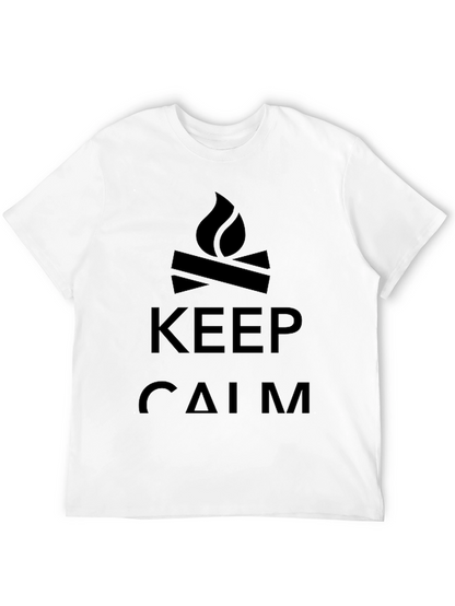 Keep Calm Camping T-Shirt - Black Graphic Tee