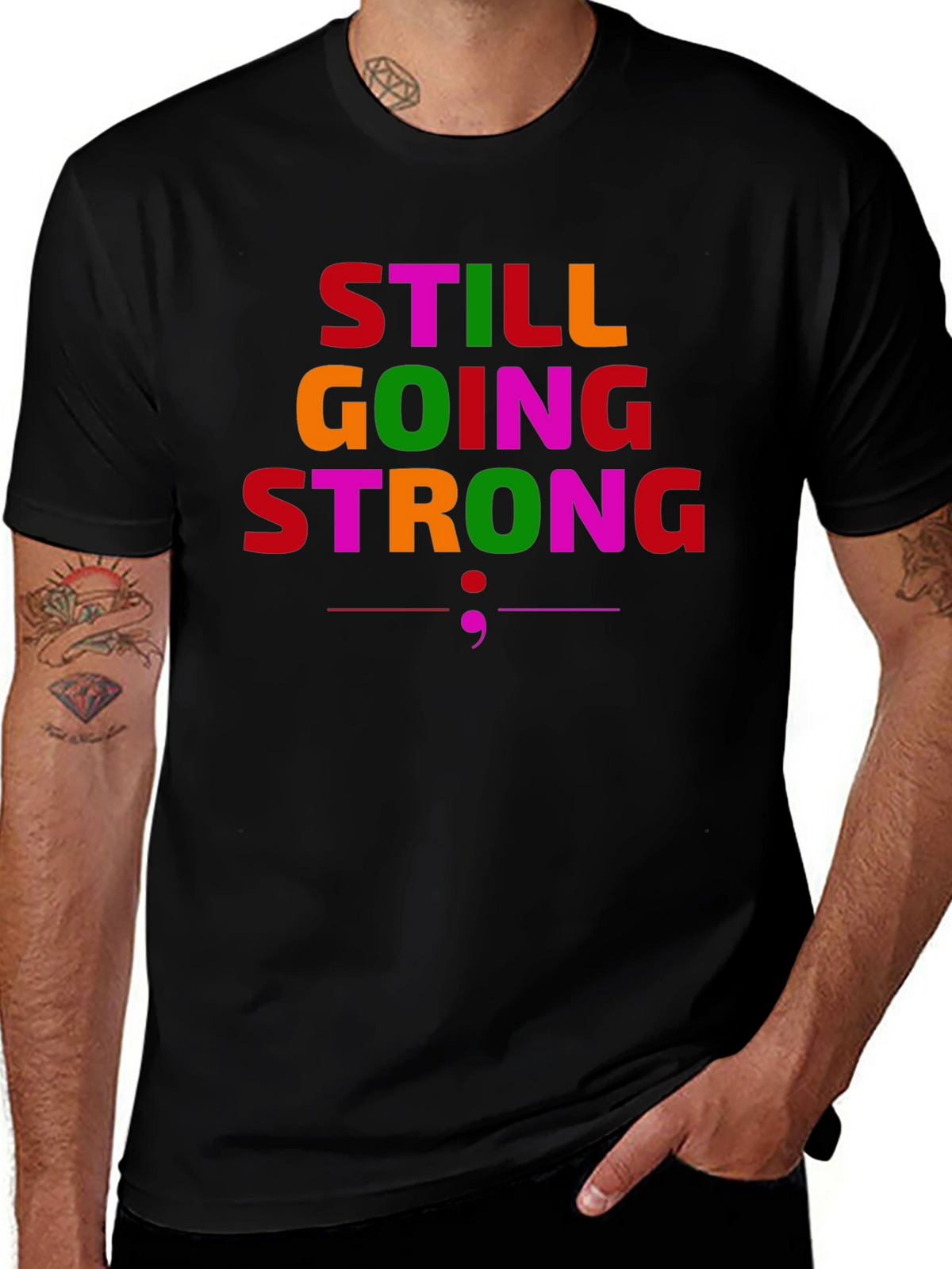 Still Going Strong Graphic T-Shirt - Black