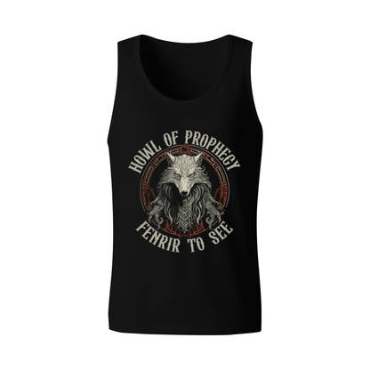 Howl of Prophecy Fenrir Norse Wolf Graphic Men Tank Top