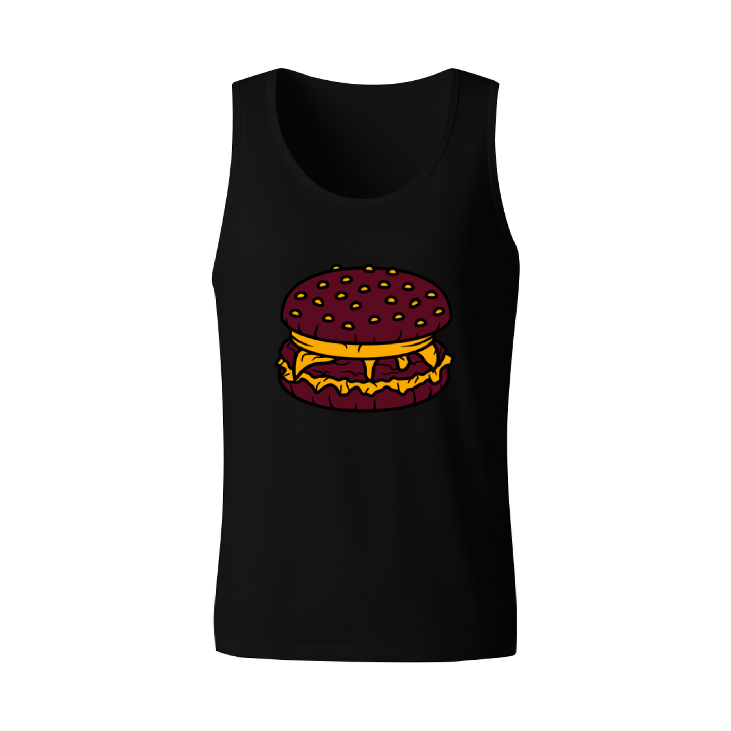 Classic Cheeseburger Food Lover Cartoon Tank Top