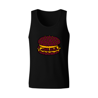 Classic Cheeseburger Food Lover Cartoon Tank Top