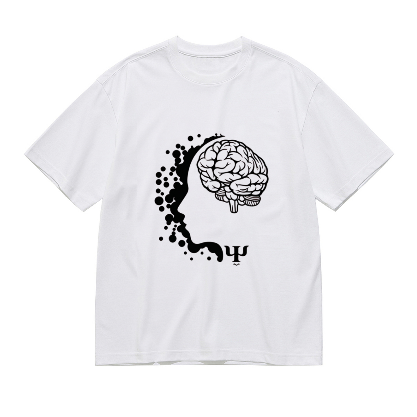 Brain Psychology Psi Symbol Mental Health Minimal Plus Size Women¡¯s Printed T-Shirt