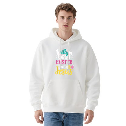 Silly Rabbit Easter Is For Jesus Red Hoodie, Unisex Religious Easter Comfort Top