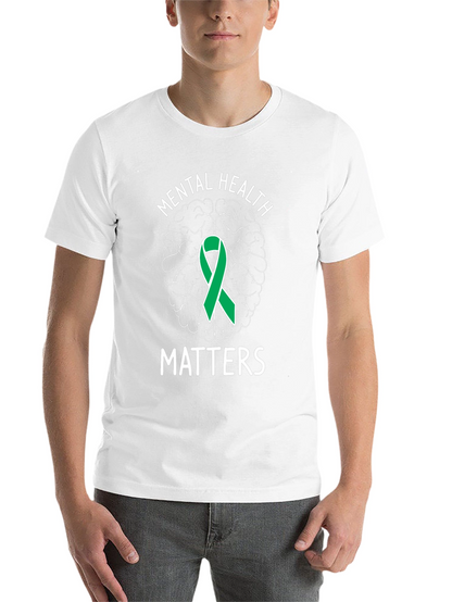 Mental Health Matters T-Shirt Brain Ribbon Support