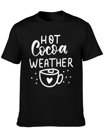 Hot Cocoa Weather Graphic Tee - Cozy Season