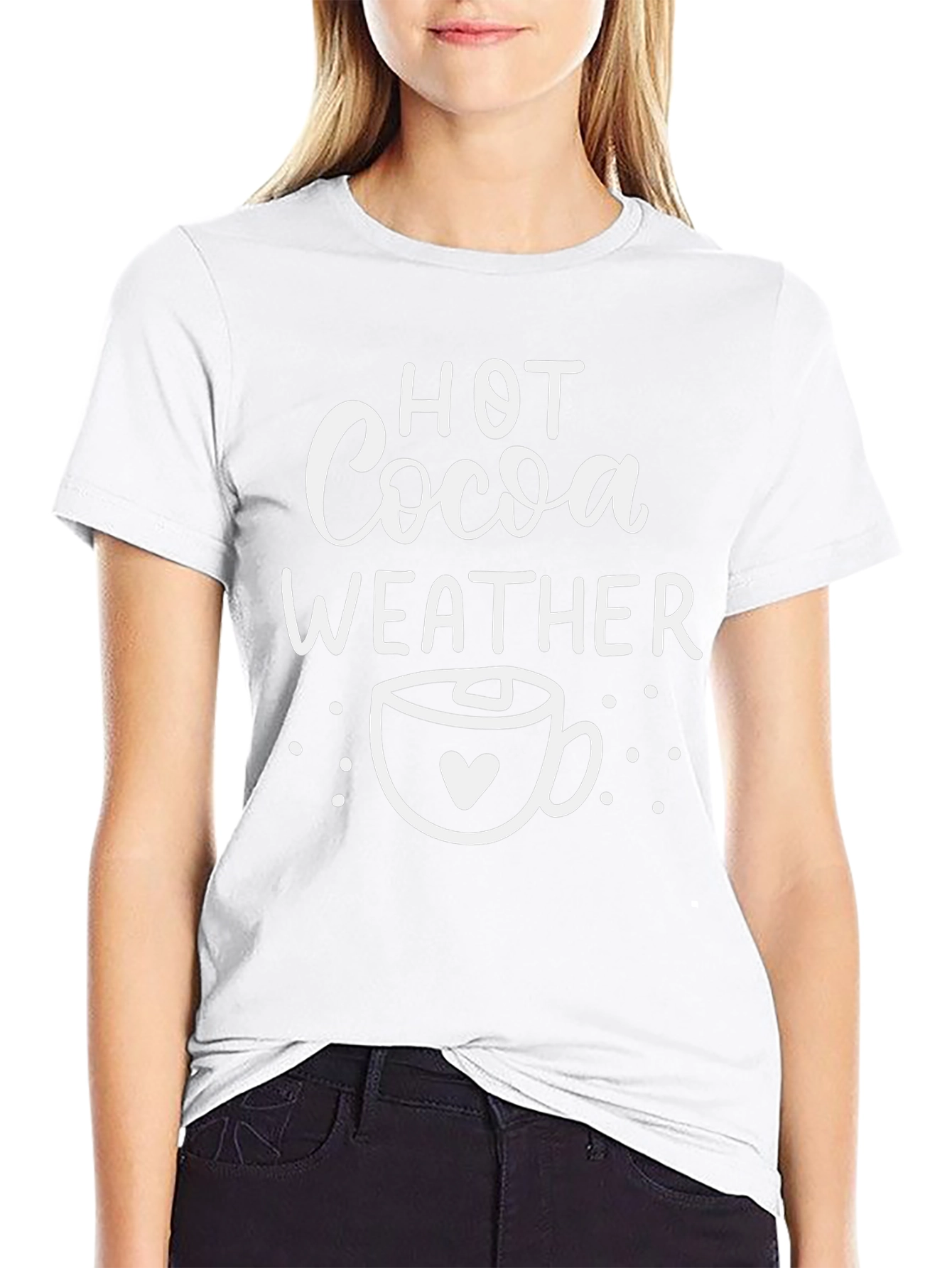 Hot Cocoa Weather Graphic Tee - Cozy Season