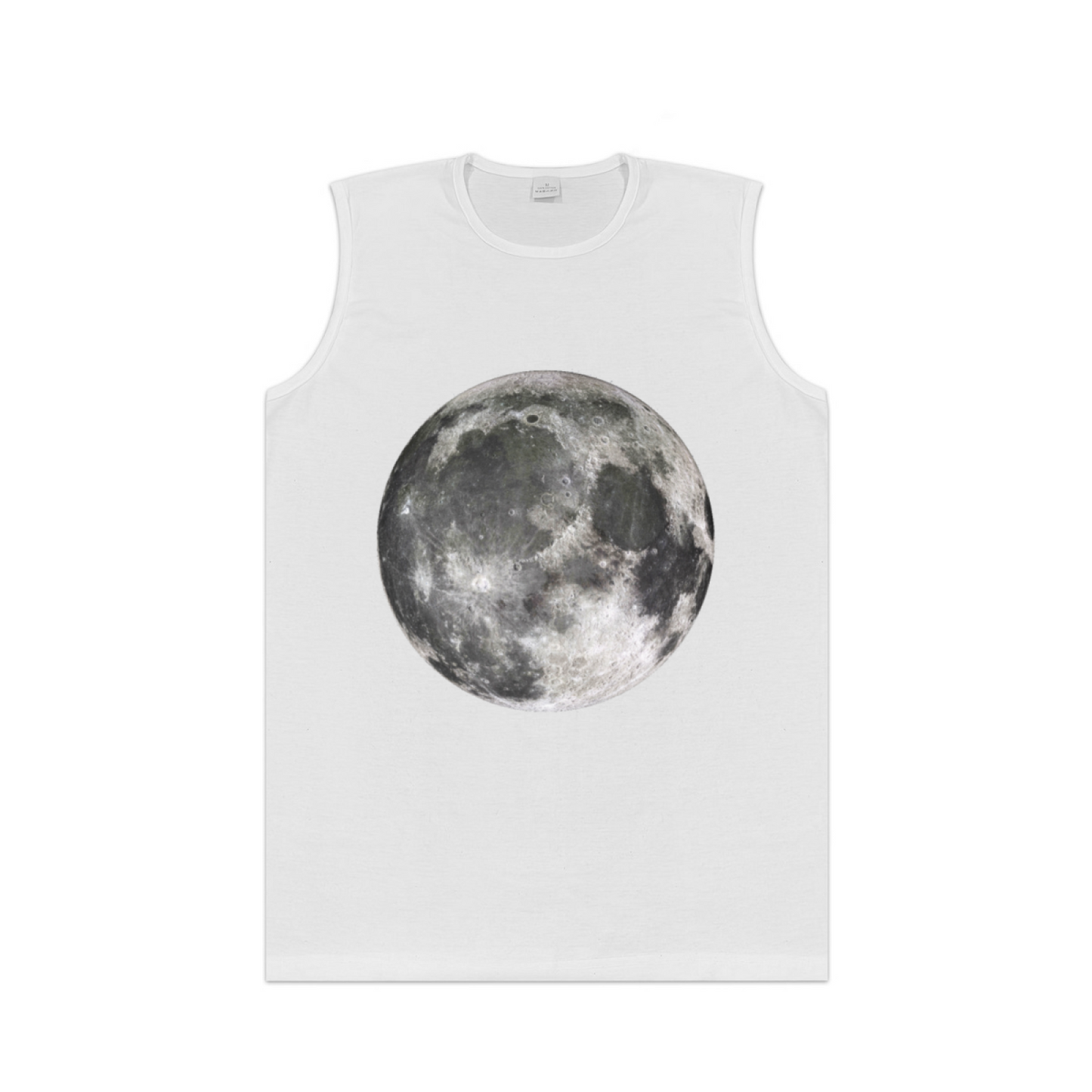 Hyper Realistic Full Moon Night Sky Simple Men Tank