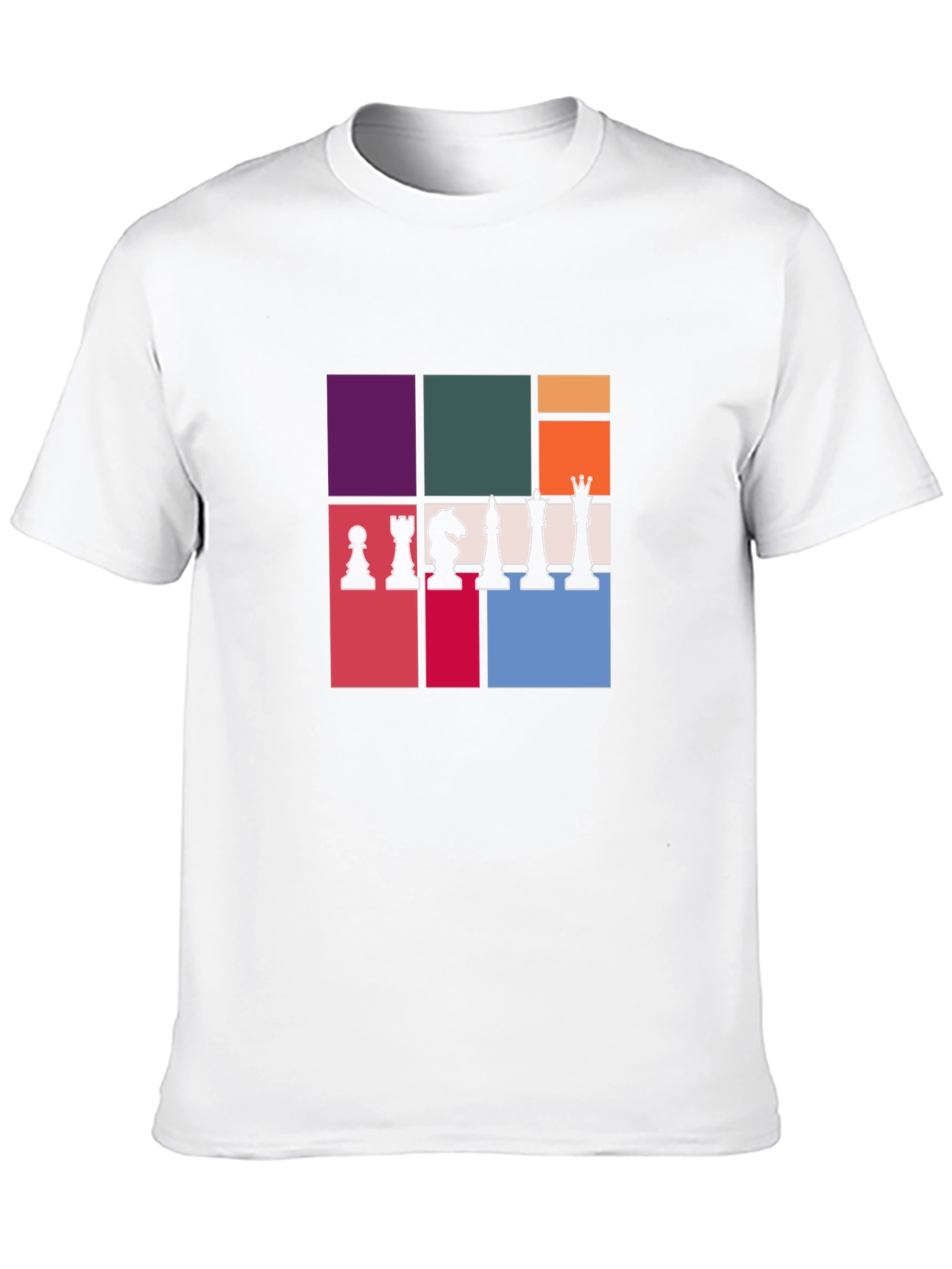 Chess Piece Block Graphic T-Shirt