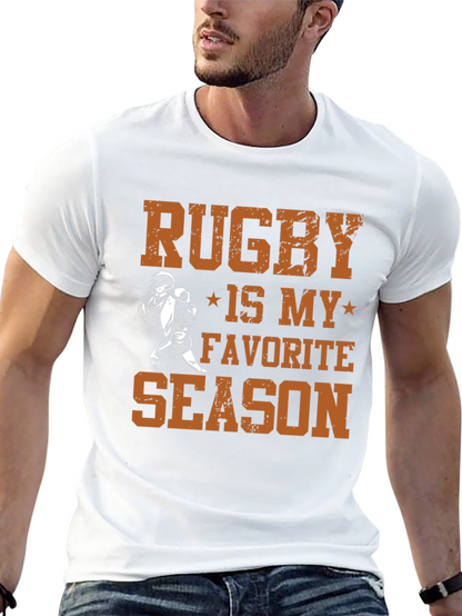 Rugby is My Favorite Season Graphic T-Shirt