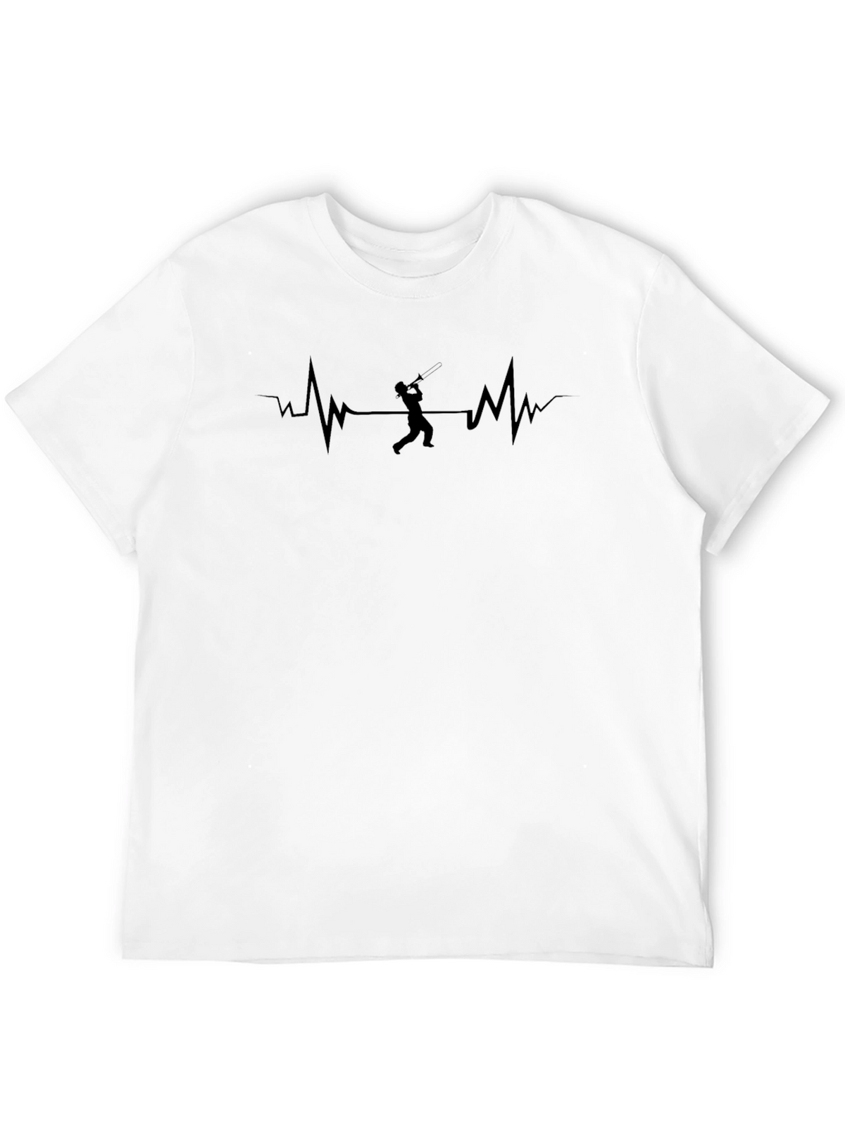 Tennis Heartbeat Graphic Tee - Black