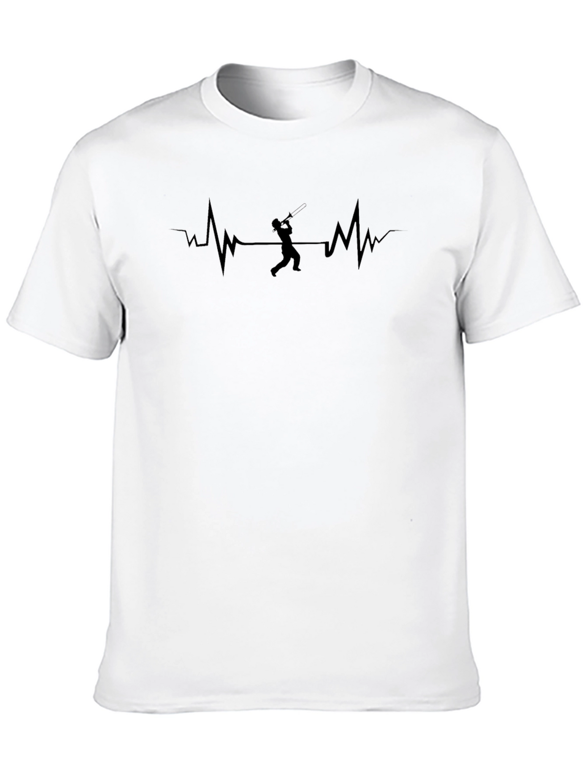 Tennis Heartbeat Graphic Tee - Black