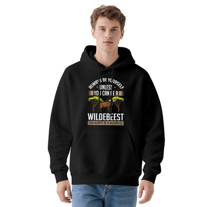 Funny Wildebeest Quote Animal Unisex Hoodie, Lightweight Cozy Top